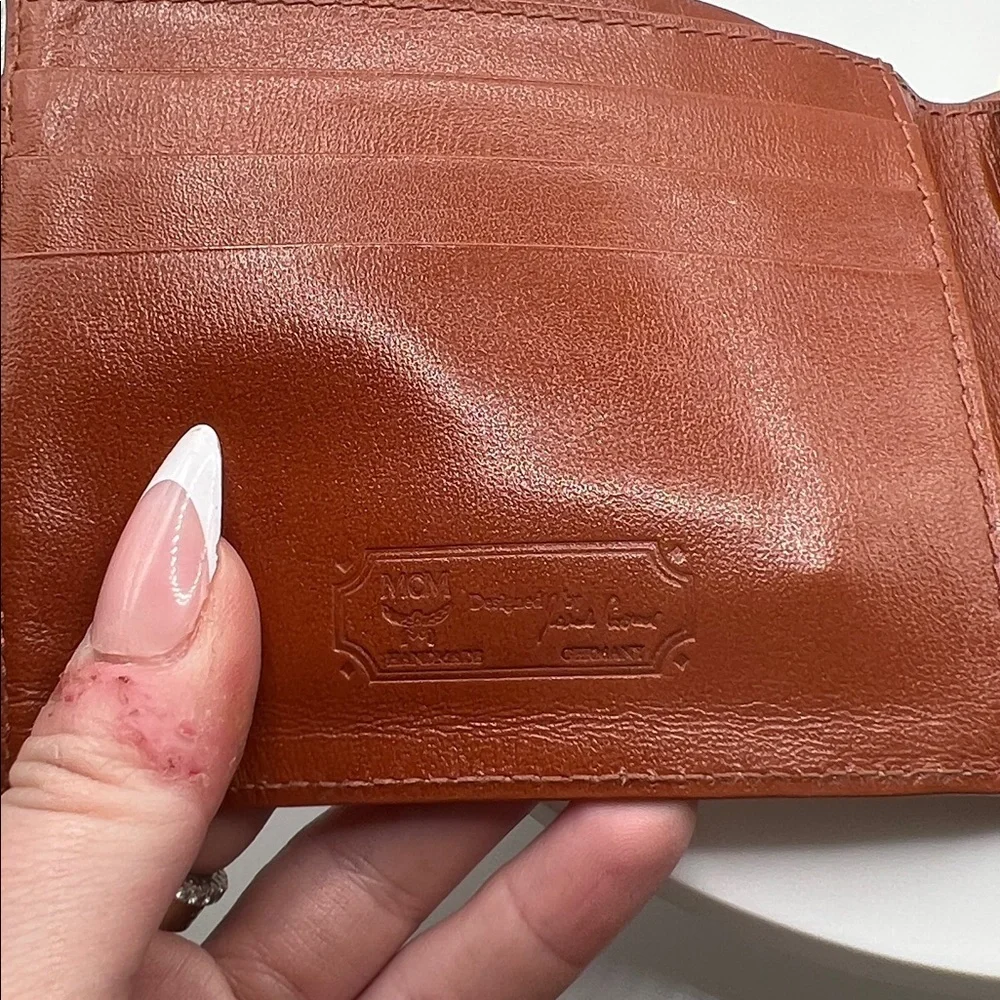 839. MCM Cognac Visetos Wallet